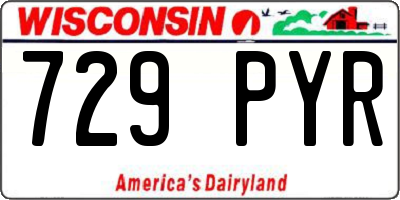 WI license plate 729PYR