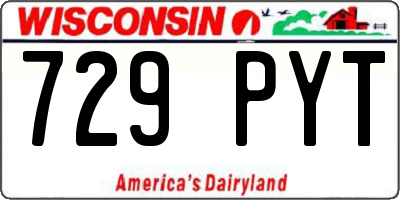 WI license plate 729PYT