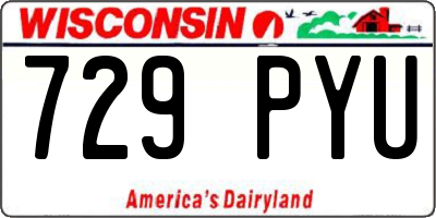 WI license plate 729PYU