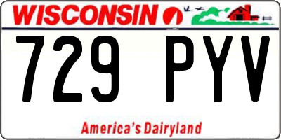WI license plate 729PYV