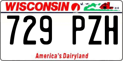 WI license plate 729PZH