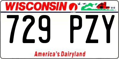WI license plate 729PZY