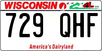 WI license plate 729QHF