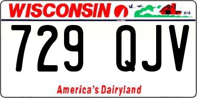 WI license plate 729QJV