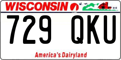 WI license plate 729QKU