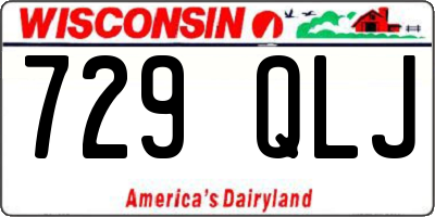 WI license plate 729QLJ
