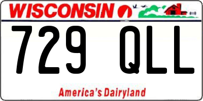 WI license plate 729QLL