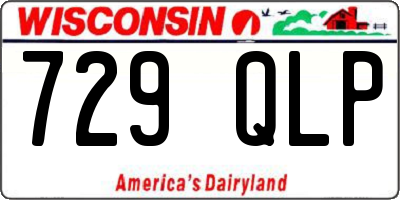 WI license plate 729QLP