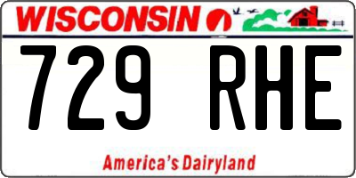 WI license plate 729RHE