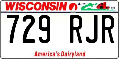 WI license plate 729RJR