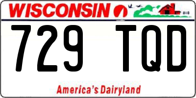 WI license plate 729TQD