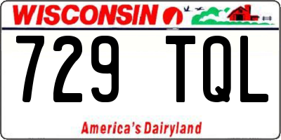 WI license plate 729TQL