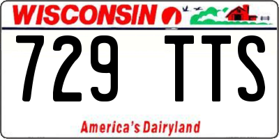 WI license plate 729TTS
