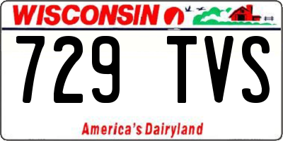 WI license plate 729TVS