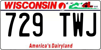 WI license plate 729TWJ