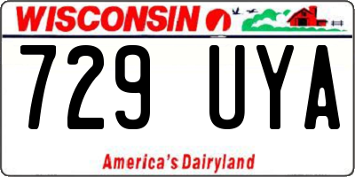 WI license plate 729UYA