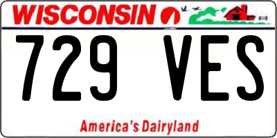 WI license plate 729VES