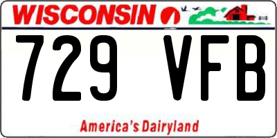 WI license plate 729VFB