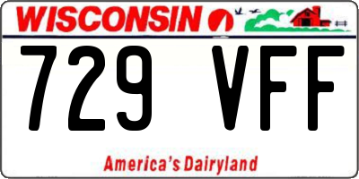 WI license plate 729VFF