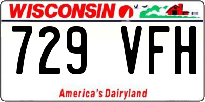 WI license plate 729VFH