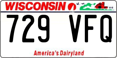 WI license plate 729VFQ