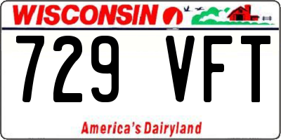 WI license plate 729VFT