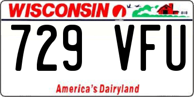 WI license plate 729VFU