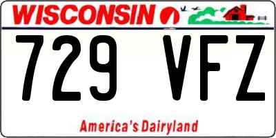 WI license plate 729VFZ