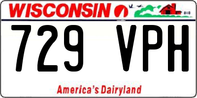 WI license plate 729VPH