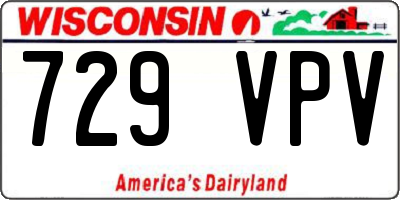 WI license plate 729VPV