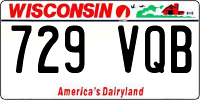 WI license plate 729VQB