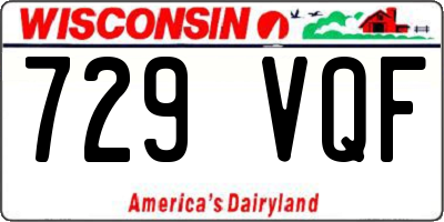 WI license plate 729VQF
