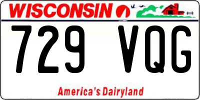 WI license plate 729VQG