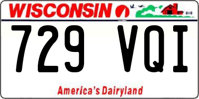 WI license plate 729VQI