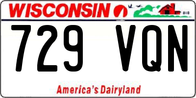 WI license plate 729VQN