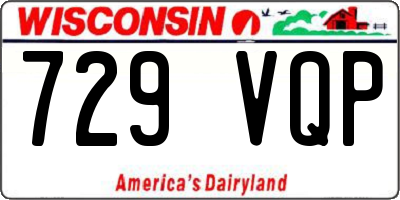 WI license plate 729VQP