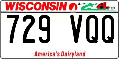 WI license plate 729VQQ