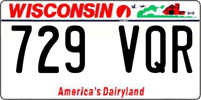 WI license plate 729VQR