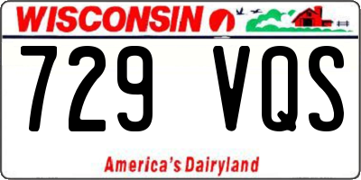 WI license plate 729VQS