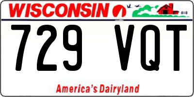 WI license plate 729VQT