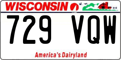 WI license plate 729VQW