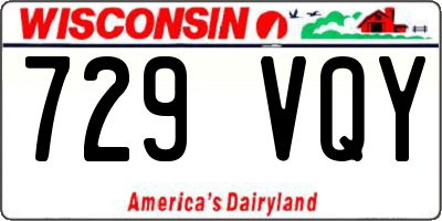 WI license plate 729VQY