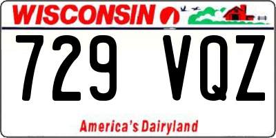 WI license plate 729VQZ