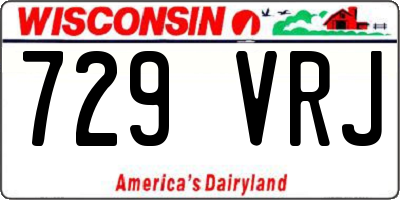 WI license plate 729VRJ