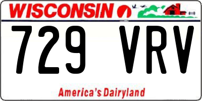 WI license plate 729VRV