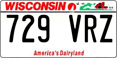 WI license plate 729VRZ