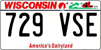 WI license plate 729VSE