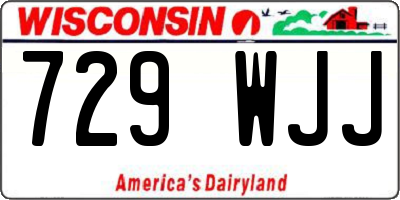WI license plate 729WJJ