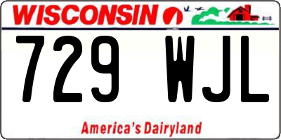 WI license plate 729WJL