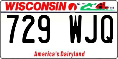 WI license plate 729WJQ